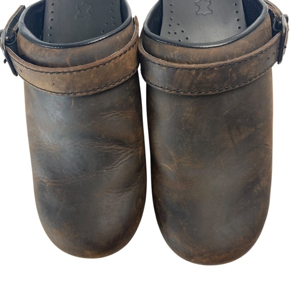 DANSKO Ingrid Slip On Mules Leather in Antique Brown Oiled Size 39 (US 8.5-9) - Picture 10 of 16
